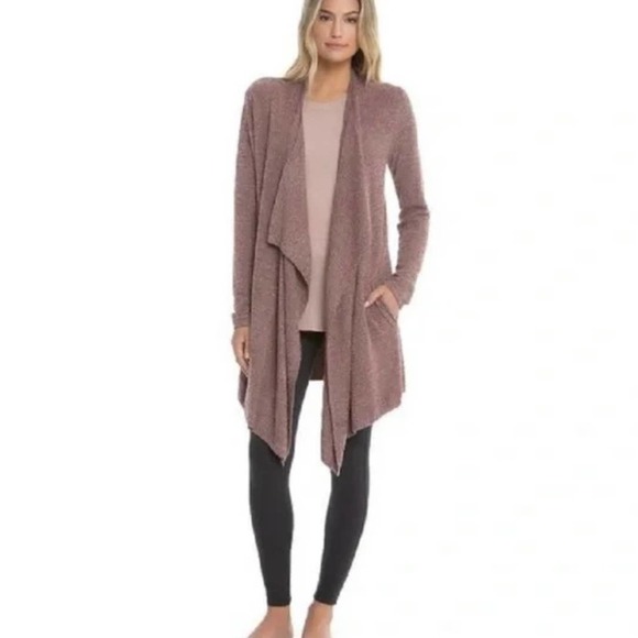 Barefoot Dreams Sweaters - BAREFOOT DREAMS Women's 903 Calypso Cardigan Sweater Cozychic Lite Taupe Medium